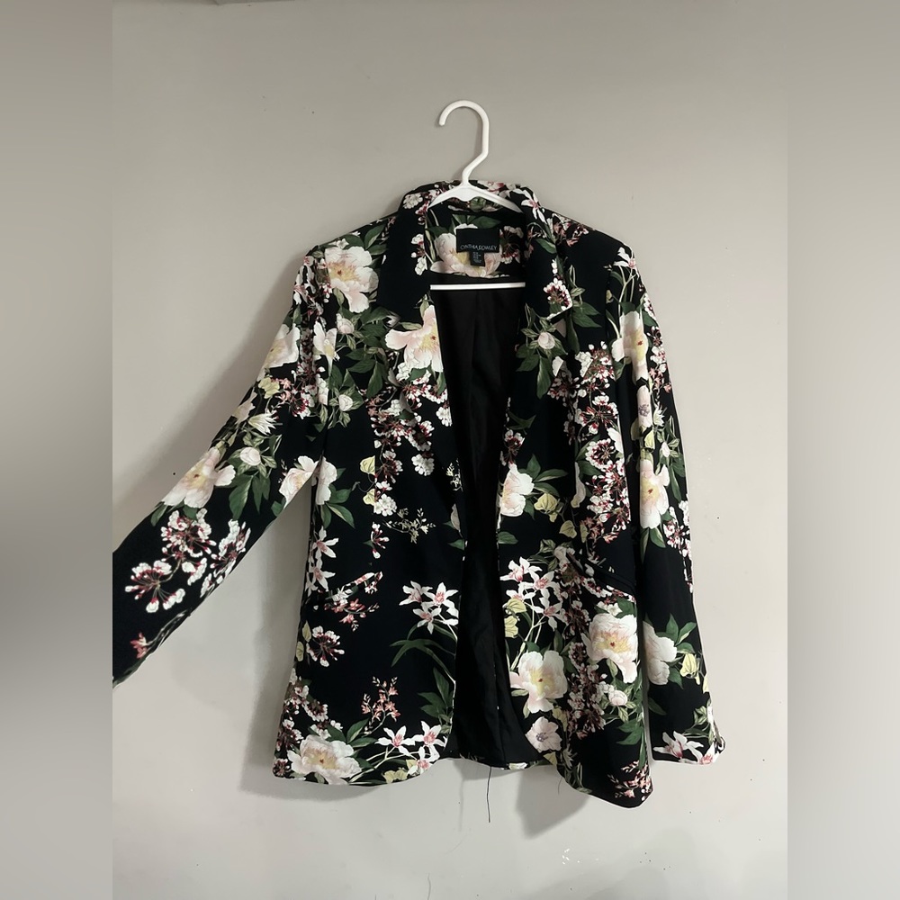 Cynthia Rowley Floral Print Evening Jacket
